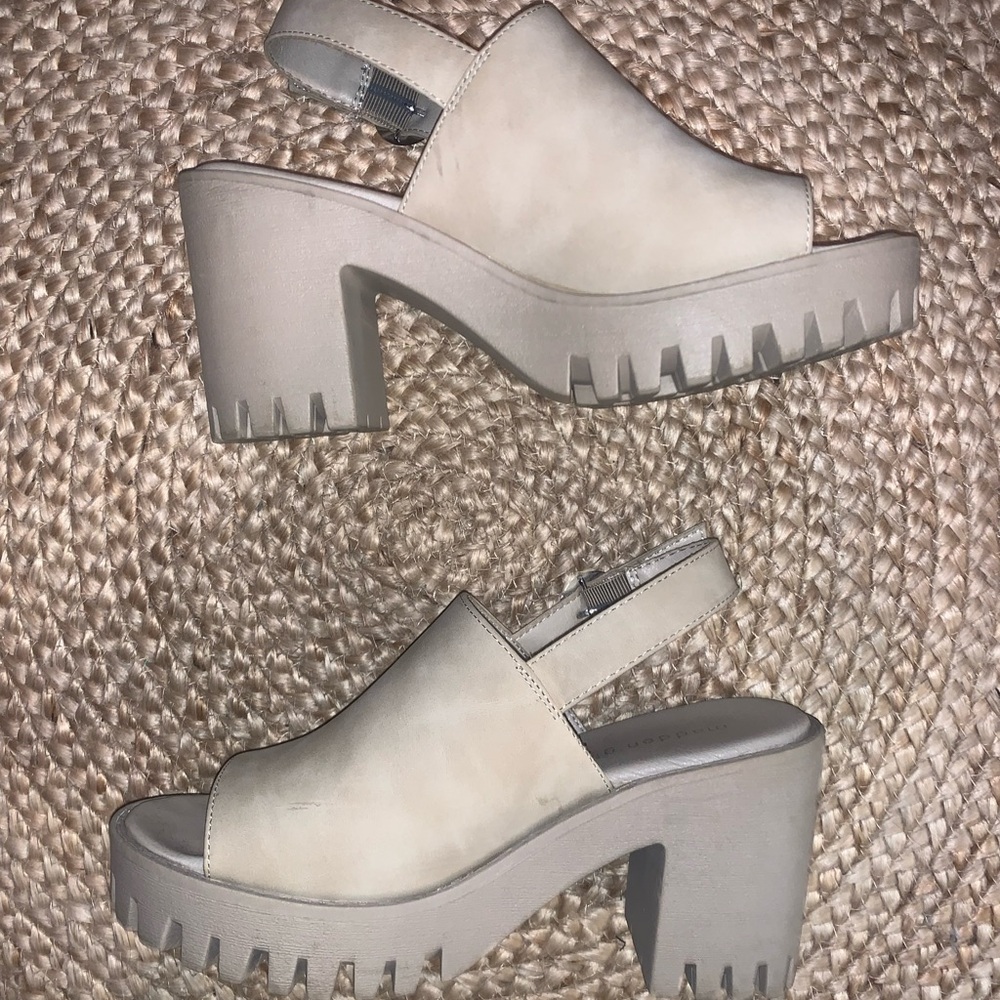 Madden Girl | beige (tan) | platform/heels| women's 7.5 - Picture 3 of 4